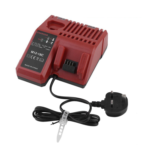 18V Battery Charger for Milwaukee M12-18C 48-59-1812 48-11-1815 48-11-1820 48-11-1828 battery