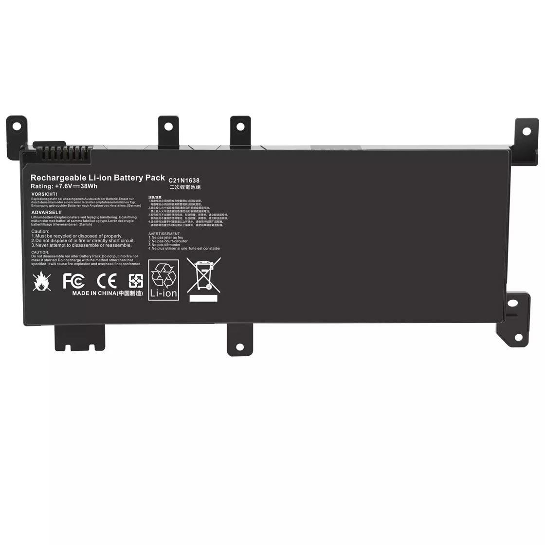(image for) Replacement C21N1638 Battery for Asus Vivobook 14 X442UA X442UQ X442UR F442U A480U Series