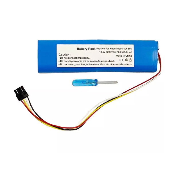 (image for) 14.4V Battery for Roborock Robot Vacuum E4 S4 S5 Max S6 S7 S8 Pro S50 S51 S52 S55 T4 T6 T7 T60 T70