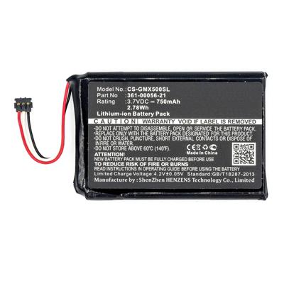 (image for) 3.7V 750mAh Replacement Battery for Garmin 361-00056-21 Driveluxe 50 LMTHD 010-01531-00