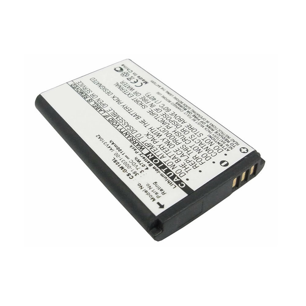 (image for) 1100mAh Replacement Battery for Garmin Mobile 10x GPS10 CS-GM10SL CSGM10SL 010-10840-00