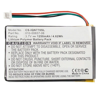 (image for) 1250mAh Replacement Battery for Garmin Nuvi 770 Nuvi 770T CS-IQN770SL 010-00657-06