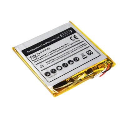 (image for) 3.7V 450mAh Replacement battery for Apple iPod Nano 3 3rd Gen 4GB 8GB 16GB 616-0337