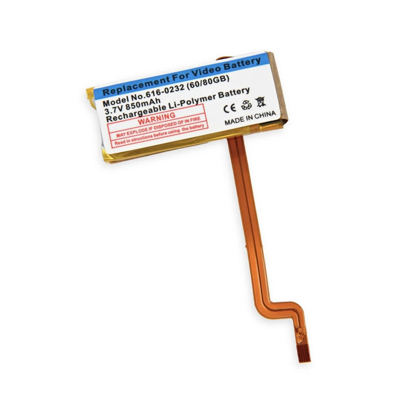 (image for) 3.7V 850mAh Replacement Battery for Apple iPod Video 80gb 160gb PA003LL PA450LL PA448LL