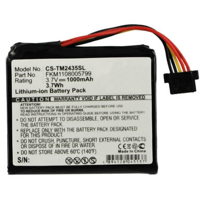 (image for) Replacement GPS Battery for TomTom GO 2405TM 2435TM 2505TM 2535TM CS-TM2435SL