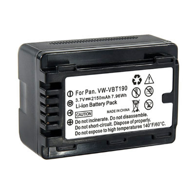 (image for) 2150mAh Replacement VW-VBT190 Battery for Panasonic HC-V110 V130 V160 V180 V201 V210 V230M V250