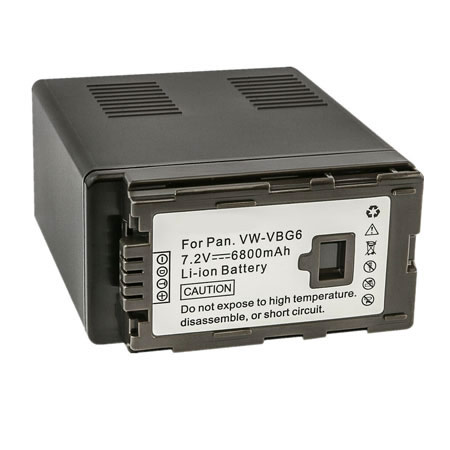 (image for) Replacement battery for Panasonic VW-VBG6 VW-VBG6K VW-VBG6E 6800mAh