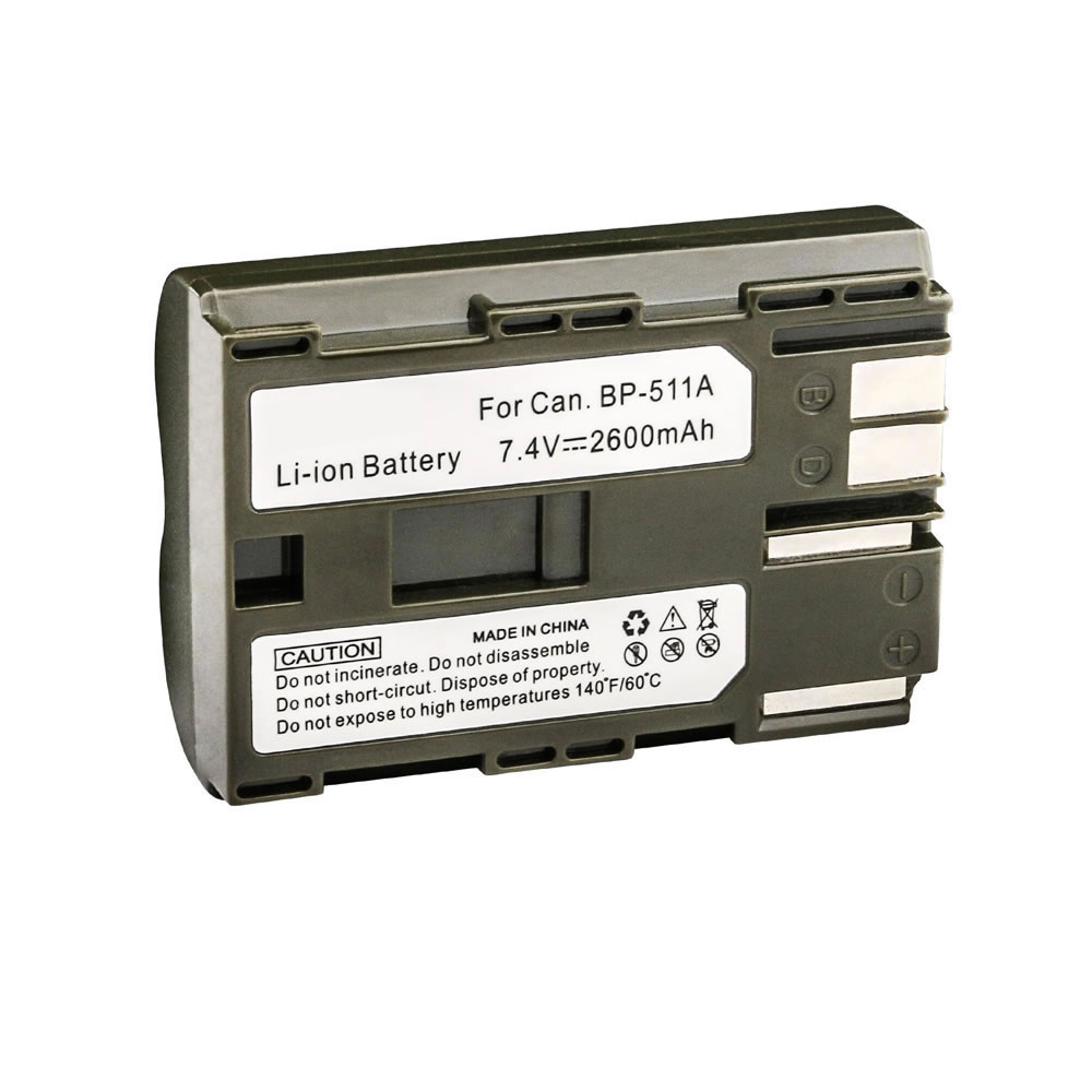 (image for) Replacement battery for Canon BP-508 BP-511 BP-511A BP-512 BP-514