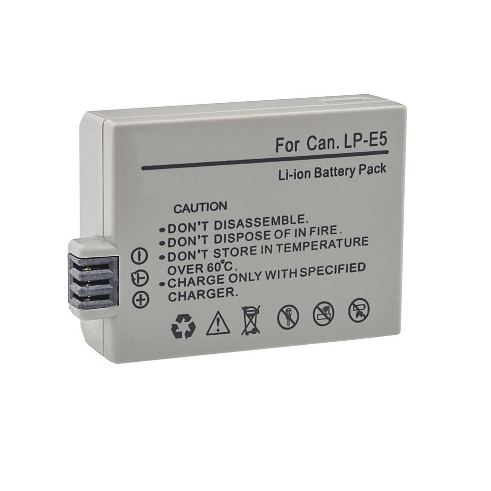 (image for) 7.20V 1600mAh Replacement battery for Canon LP-E5 EOS 1000D 450D 500D Kiss X2 Kiss X3