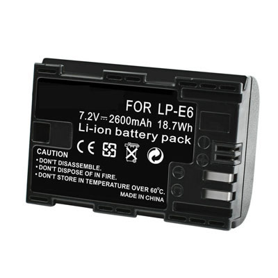 (image for) Replacement battery for Canon LP-E6 LP-E6N EOS 70D 60D 5D Mark III 6D 7D