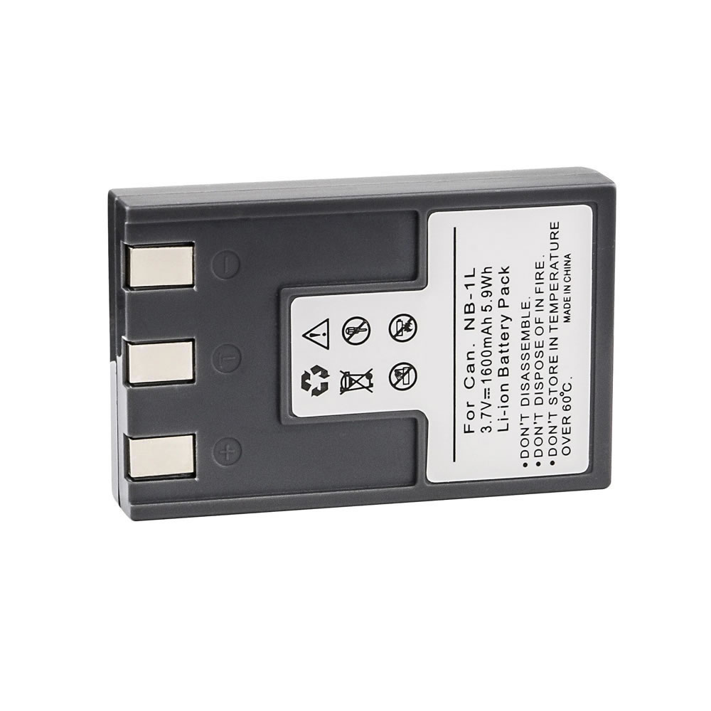 (image for) 3.70V 1600mAh Replacement battery for Canon NB-1L NB-1LH IXY Digital 320 PowerShot S500