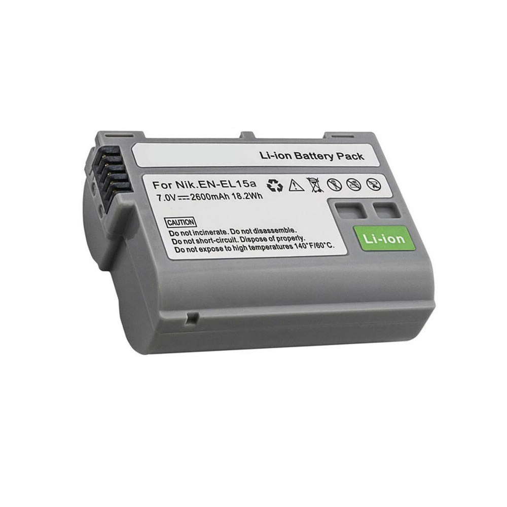 (image for) 2200mAh Replacement battery for Nikon EN-EL15 EN-EL15a EN-EL15e 1 V1 D600 D7000 D800 D800E