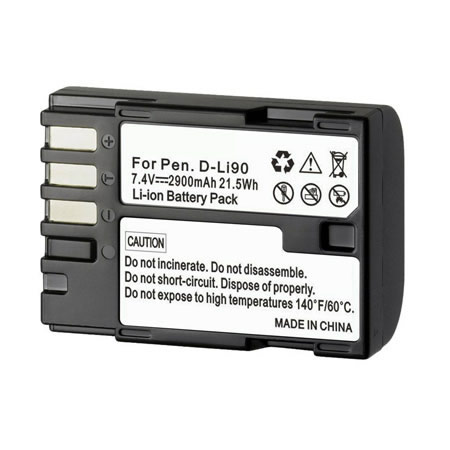 (image for) 7.4V 2900mAh Replacement Camera battery for Pentax D-LI90 D-LI90P 645 645D K-5 K-7