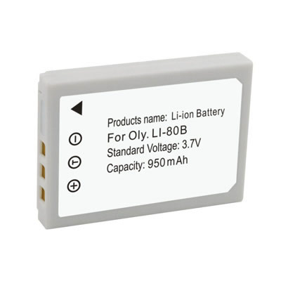 (image for) 3.70V 950mAh Replacement Camera battery for Olympus LI-80B LI80B X-36 T-100 T-110