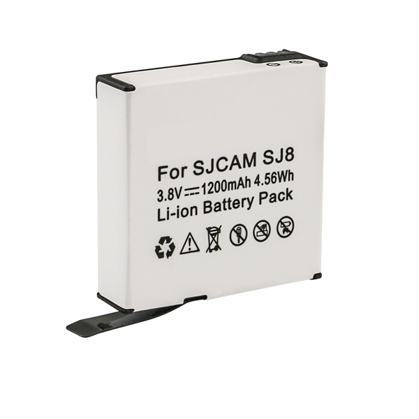 (image for) 3.8V 1200mAh Replacement Battery for SJCAM SJ8B SJ8 Star 4K Ultra HD Action Sport Camera