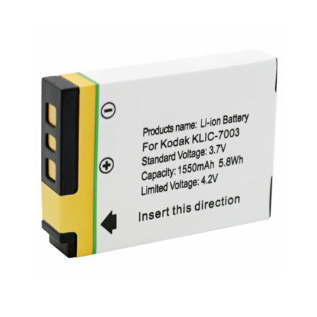 (image for) 3.7V 1550mAh Replacement Camera battery for Kodak KLIC-7003 KLIC7003 EasyShare M380 M381 M420