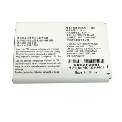 (image for) 3.7V Replacement Battery For ZTE Li3730T42P3H6544A2 MF279 MF96 MF96U Z289L Sonic 2.0 Hotspot