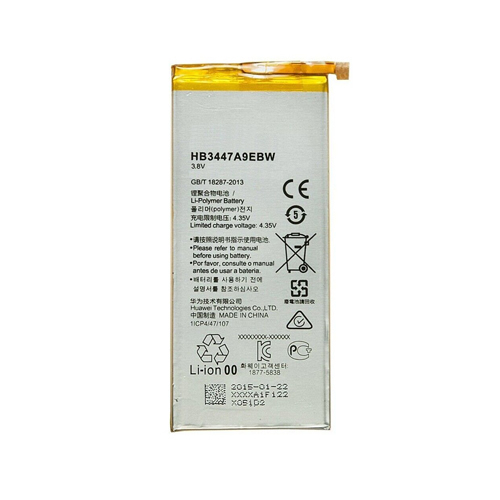 (image for) 2600mAh 3.8V Replacement Battery For Huawei HB3447A9EBW Ascend P8 ALE-CL10 ALE-L04 ALE-L21