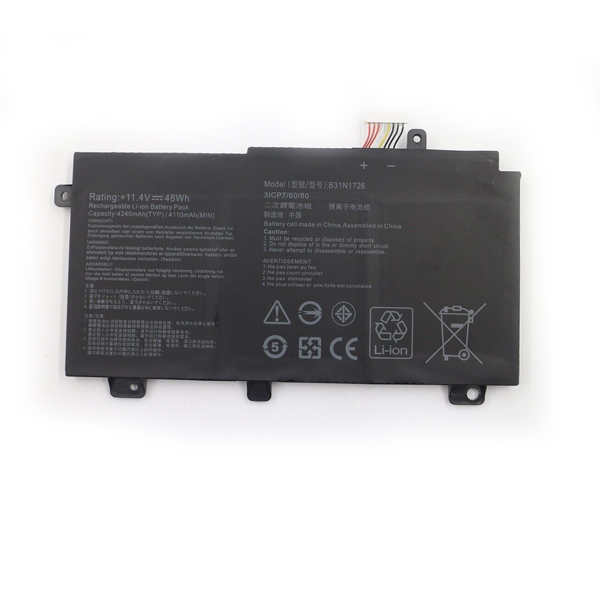 11.4V Replacement B31N1726 B31N1726-1 Battery for Asus FX80 FX80G FX80GD FX80GE FX80GM Series 48Wh - Click Image to Close