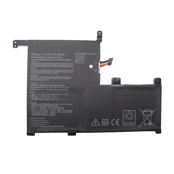 Replacement Battery for Asus 3ICP6/60/72 C31P0J1 0B20002650100 Zenbook Flip UX561UA UX561UN Series