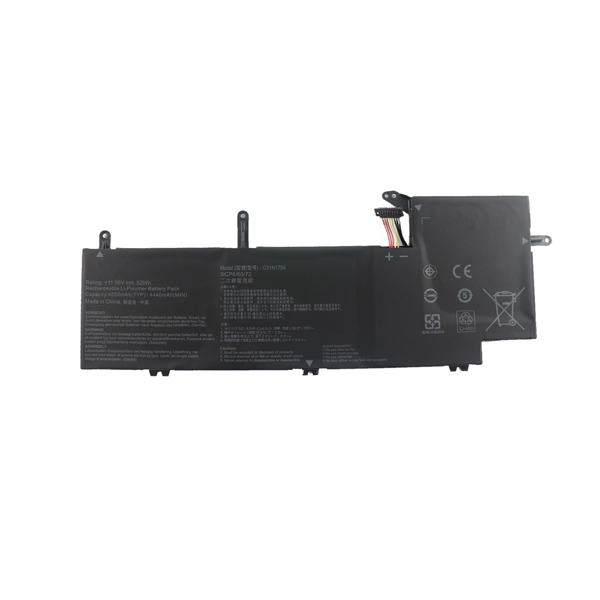 11.55V Replacement Battery for Asus C31N1704 3ICP6/60/72 ZenBook Flip UX561UD Series 52Wh - Click Image to Close