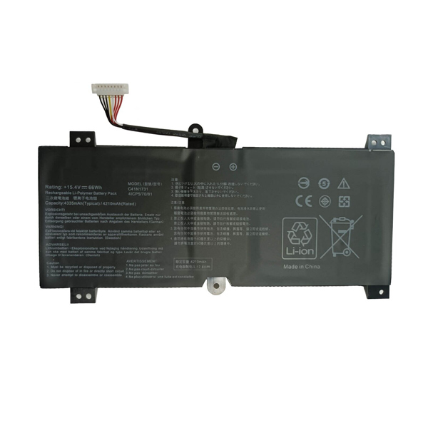 15.4V Replacement Battery for Asus C41N1731 ROG Strix GL504 GL504GW GL504GS GL504GM GL504GV Edition