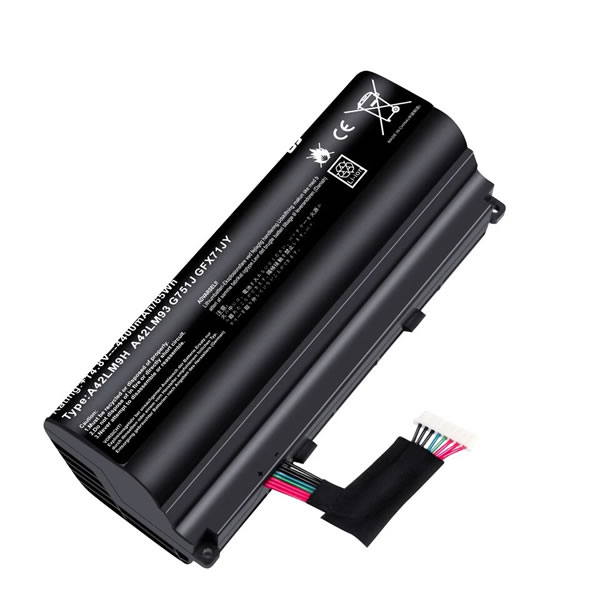(image for) Replacement A42N1403 A42LM93 Battery for Asus 4ICR19/66-2 GFX71JY4710 G751 GFX71 G751J G751JL 65Wh