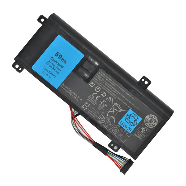 (image for) Replacement G05YJ 8X70T Battery for Dell 0G05YJ Y3PN0 Alienware 14 A14 M14X R3 R4 P39G Laptop 69Wh 11.1V