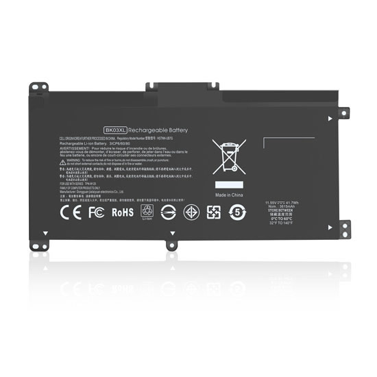 11.55V 41.7WH Replacement Laptop Battery for HP BK03041XL HSTNN-LB7S HSTNN-UB7G TPN-W125