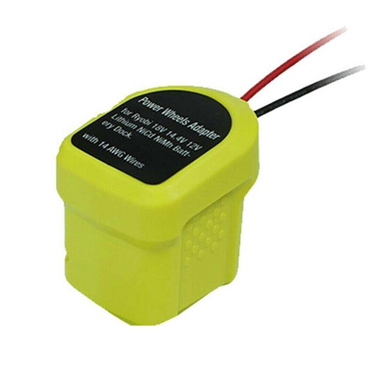 Replacement for Ryobi One+ 18V Li-ion DIY Battery P189 P190 P195 Power Wheels Adapter Converter