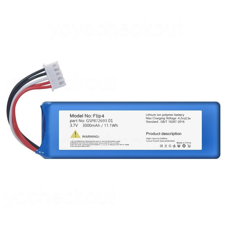 (image for) Replacement 3.70V 3000mAh Li-Polymer Battery for Flip 4 Special Edition JBL GSP872693 01