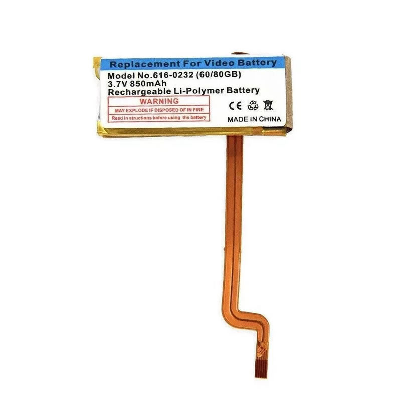 (image for) 3.7V 850mAh Replacement battery for Apple iPod Video 5th Classic 6th 7th Generation 616-0230