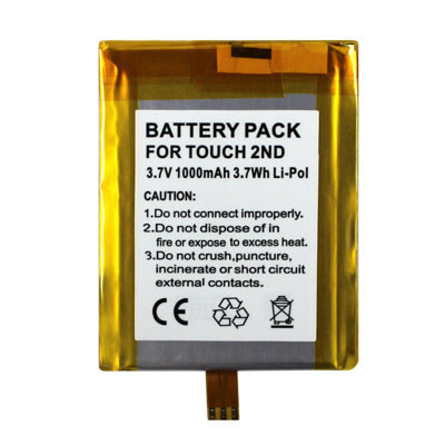 3.7V 1000mAh Replacement battery for Apple iPod Touch 2nd Gen 8GB 16GB 32GB 616-0404