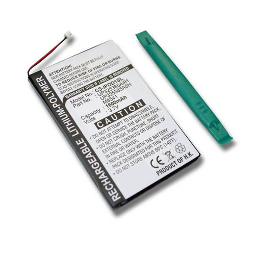 3.7V 1600mAh Replacement Battery for Apple iPod 1st Gen UP325385A4H UP325385A5H UP425585A4H