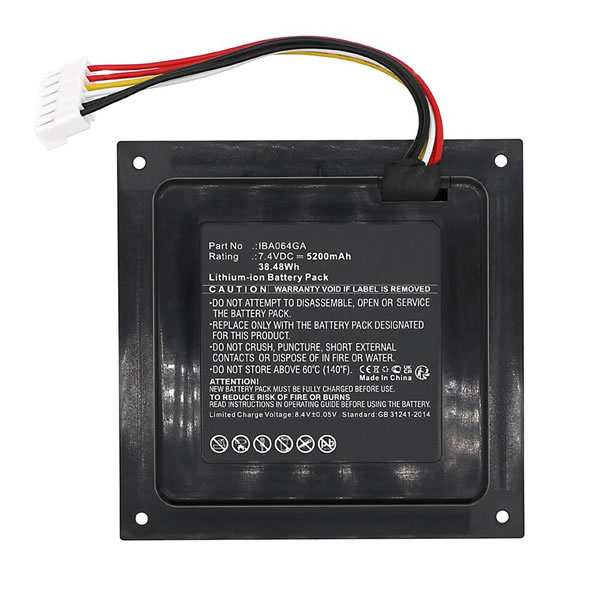 (image for) Replacement IBA064GA ICA002GA Battery for JBL Partybox 110 Bluetooth Speaker JBLPARTYBOX110AM 7.4V 5200mAh