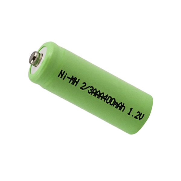 (image for) Replacement 2/3AAA Rechargeable Button Top Battery for Solar Lights Flowers Ni-MH 1.2V 400mAh
