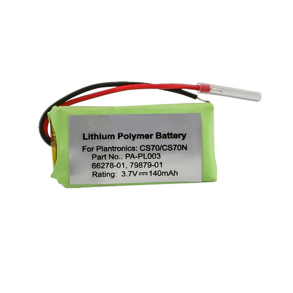 (image for) Replacement Headset Battery for Plantronics 66278-01 79879-01 PA-PL003 Avaya AWH75N AWH75N CS70 CS70N Savi 730 Voyager HD UC Pro+ W730 WH210