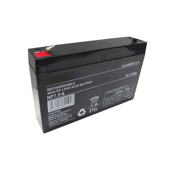 6V Replacement SLA battery for ML7-6 6V 7.5Ah Sealed Lead Acid 7.5Ah - Click Image to Close