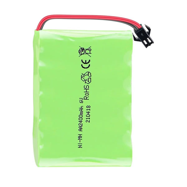 (image for) Replacement 6V 2400mAh Ni-MH AA Battery Pack SM-2P 2Pin Plug for RC Car