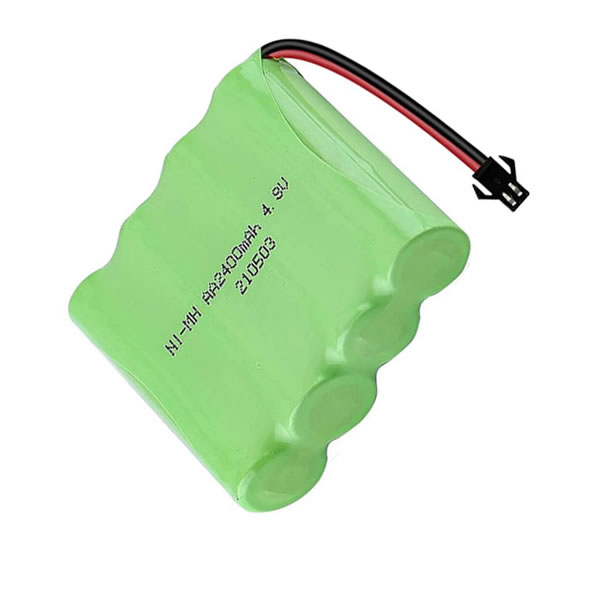 (image for) Replacement Ni-MH AA Battery Pack 4.8V 2400mAh Rechargeable with SM-2P Plug for RC Car Truck