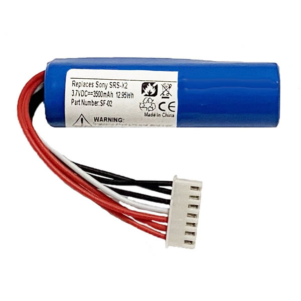 (image for) Replacement SF-02 9-885-197-08 Battery for Sony SRS-X2 SRSX2 Wireless Portable Bluetooth Speaker 3.7V 3500mAh