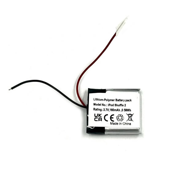 (image for) Replacement Battery for Apple iPod Shuffle 2nd Generation 616-0274 Gen 3.7V 180mAh