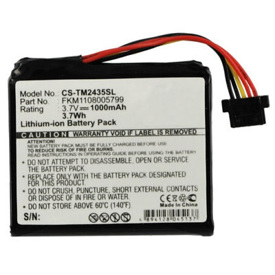 Replacement GPS Battery for TomTom GO 2405TM 2435TM 2505TM 2535TM CS-TM2435SL