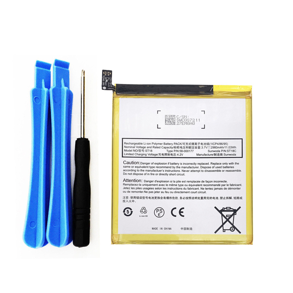 Replacement ST18 58-000177 Battery for Amazon Fire 7 7th Generation Tablet SR043KL (2017 Release) - Click Image to Close