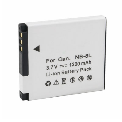 3.7V 1200mAh Replacement battery for Canon NB-8L PowerShot A2200/A3000 IS/A3100 IS