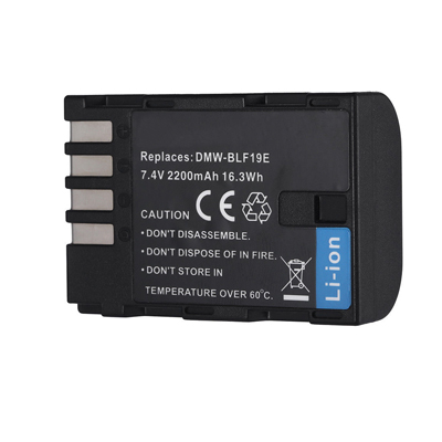 Replacement Camera battery for Panasonic DMW-BLF19 DMW-BLF19E Lumix DMC-GH3 2200mAh