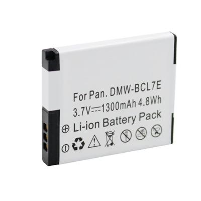 Replacement Camera battery for Panasonic DMW-BCL7 DMW-BCL7E Lumix DMC-F5 DMC-F5P 1300mAh