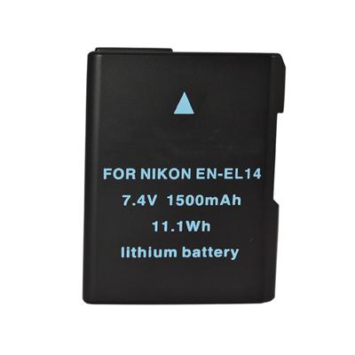 1100mAh Replacement battery for Nikon EN-EL14 EN-EL14A EN-EL14e Coolpix P7000 P7100 P7700 P7800 - Click Image to Close