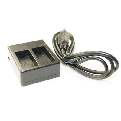 Replacement USB Twin Battery Charger for GoPro ACARC-001 AWALC-001 AHBBP-301 HD HERO3 Edition