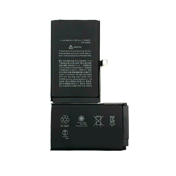 Replacement battery for Apple iPhone XS Max 516-00505 3.85V 3174mAh